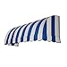 Awntech 6-Feet Savannah Window/Entry Awning, 44-Inch Height by 36-Inch Diameter, Bright Blue/White