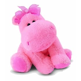 Russ Pink Darly Hippo - 10 inch sitting