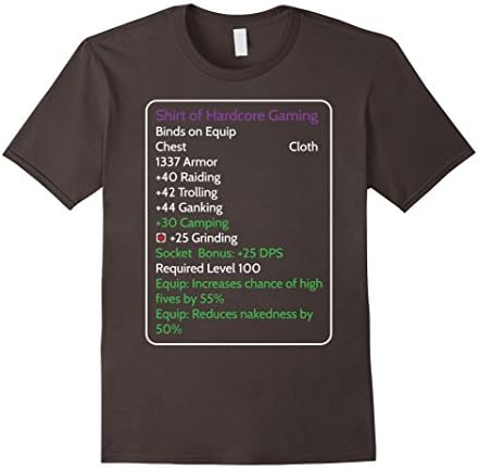 Men's Shirt of Hardcore Gaming Large Asphalt