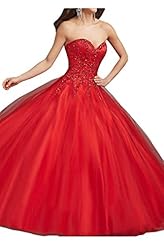 Sweetheart  2015 Tulle Quinceanera Dress  With Rhinestones