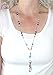 SUPER SLIM Multi Fashion Women's Beaded Lanyard with break away magnetic clasp 34 inches