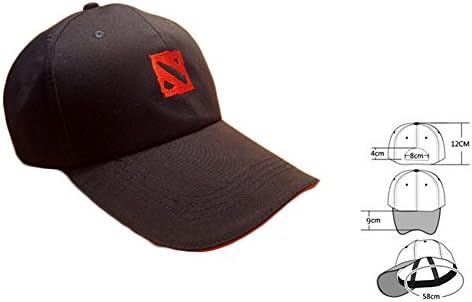 Mr Gery's Dota 2 Breathable Sports Baseball Hiking Running Hat Cap for Summer (black and white)