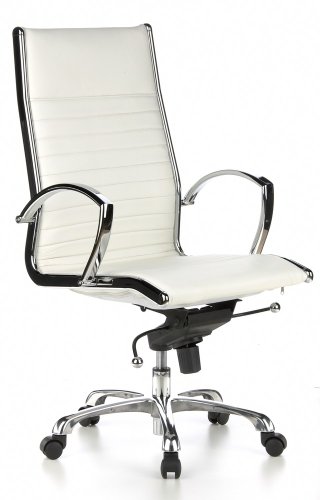 HJH Office/Buerostuhl24 660510 B&uuml;rostuhl / Chefsessel Parma 20 Leder, creme Preisvergleich