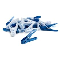Polder LDA-3007P Plastic Clothespins, Set of 24, Blue