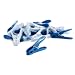 Polder LDA-3007P Plastic Clothespins, Set of 24, Blue