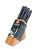 Wenger Grand Maitre 7-Piece Knife Bamboo Block Set