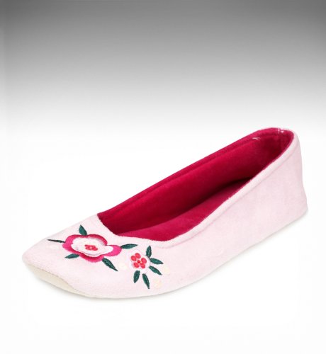 Square Toe Embroidered Ballet Slippers