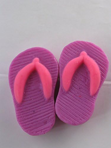 Flip Flop Glycerin Soap Bundle - 2 Coordinating Colors (Pink/Lavender)
