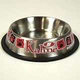 KASEY KAHNE STAINLESS STEEL PET DISH DOG BOWL