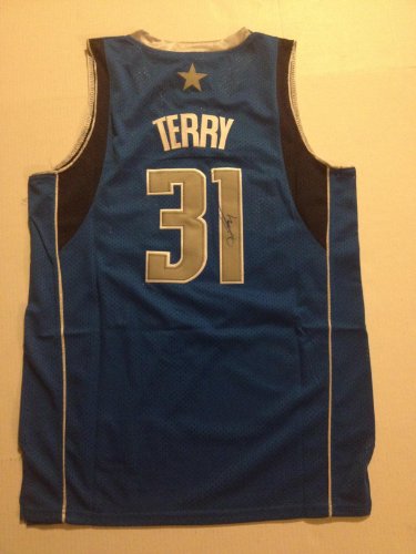 Dallas Mavericks JASON TERRY NBA Champ Signed Autogrpahed Jersey COA