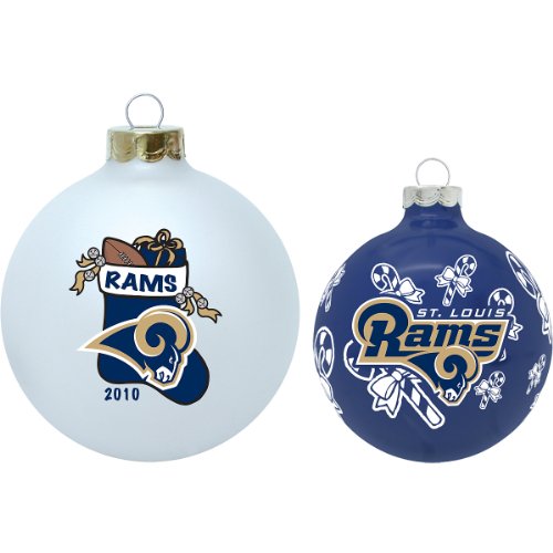 NFL St Louis Rams Collectible and Traditional Ornament Set