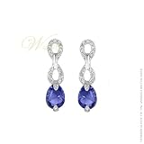 STUDIO 925: *JULIA MONTANA SAPPHIRE CZ PEAR DROP CZ EARRINGS*