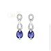 STUDIO 925: *JULIA MONTANA SAPPHIRE CZ PEAR DROP CZ EARRINGS*
