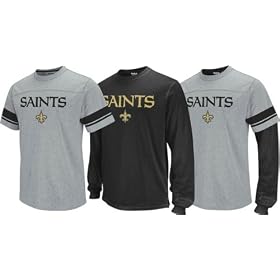 New Orleans Saints NFL 2011 Reebok 3 in 1 T-Shirt Combo