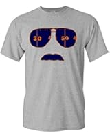 Strange Cargo Men's Ditka Glasses And Stache Tshirt