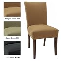 Stretch Dining Chair Cover Short Antique Sand (set of four) SSP-6