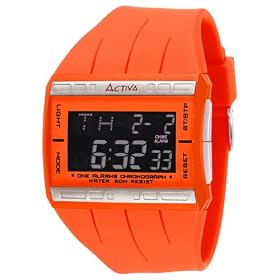 Activa Women’s Orange Multi-function Digital Watch #AD034-007