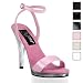 Pleaser Shoes WomenOs FLAIR-433, 4 1/2 Stiletto Heel Ankle Wrap PF Sandal