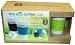 Set of 3, The Eco Coffee Cup - Friendly Reusable 12oz Ceramic Coffee or Tea Travel Tumbler Mug with Silcone Grip Holder and Lid