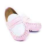 Trumpette Spectator Mocs - Pink/White, 18-24 Months