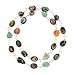 Semi-Precious Multi-Stone Necklace with Images of Saints and other Religious Icons - 24" Necklace