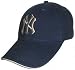 New York Yankees Cap, 100% Baumwolle, mit Logo-Stick auf der Front, universell gr��enverstellbar 
durch einen Klettverschluss, Farbe: marineblau