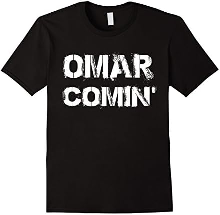 Men's Omar Comin Yo Graphic T-Shirt Medium Black