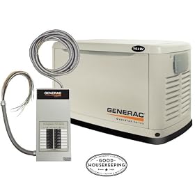 Generac Guardian Series 5872 14,000 Watt Air-Cooled Liquid Propane Natural Gas Powered Standby Generator With Transfer Switch (CARB... by Generac