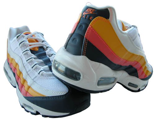 $140 Nike Mens Air Max 95 Retro Running Shoes White