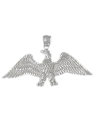 Clevereves 14K White Gold Pendant Eagle 7.5 - Gram(s)