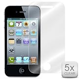5 Pacquets de Film de Protection Ecran pour Apple iPhone 4 iPhone4 - Clair