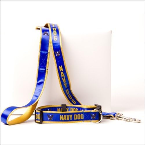 U.S. Navy Dog Collar and Leash Set