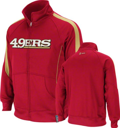 San Francisco 49ers Red Tailgate Time Track Jacket
