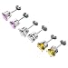 Sterling Silver Round 6mm Cubic Zirconia Earring Set