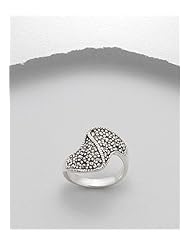 Marcasite Ring In 92.5 Sterling Silver