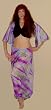 Blue Tie-Dye Silk Harem Pants