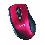 iHome 5 Button Programmable Wireless Laser Mouse (Red)
