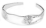 Victorian-Style Engraveable Ornate Spoon Sterling Silver Cuff Bracelet