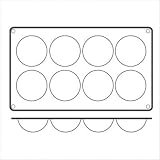 Non-Stick Silicone Hemisphere Mold Size: Dia 2 3/8" x H 1 1/8"