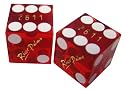 2 19mm River Palms Casino Precision Dice - Used in Actual Casino