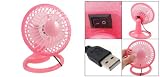 Gino Laptop Desktop PC Pink Mini Plastic USB Cooling Fan