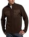 Alex Stevens Men's 100% Cotton Military Full Zip Sweater with Sherpa Collar