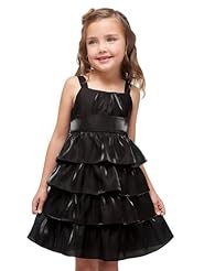 Girls Tiered Flower-Girl Dress 