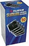 FUJIFILM 25367050 CD-R & DVD SLIM JEWEL CASES (50 PK, BLACK)