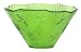 Spanish Ocean Sea Life Recycled Lime Green Glass Small Salad Bowl 5.5"D, 3"H Set / 2