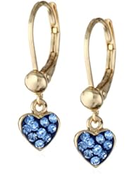 Molly Glitz Girls 14K Gold Plated Leverback Earrings