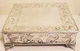 14 Inch Silver Square Wedding Cake Stand Plateau