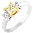 EGL Certified 3/4ctw Fancy Yellow Diamond Ring in 14K Gold
