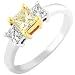 EGL Certified 3/4ctw Fancy Yellow Diamond Ring in 14K Gold