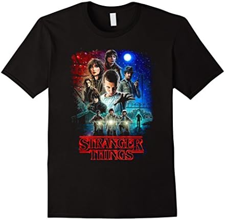 Men's Stranger and things shirt Large Black